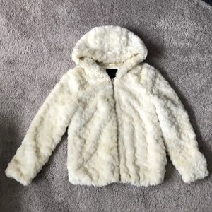 White Faux Fur Jacket